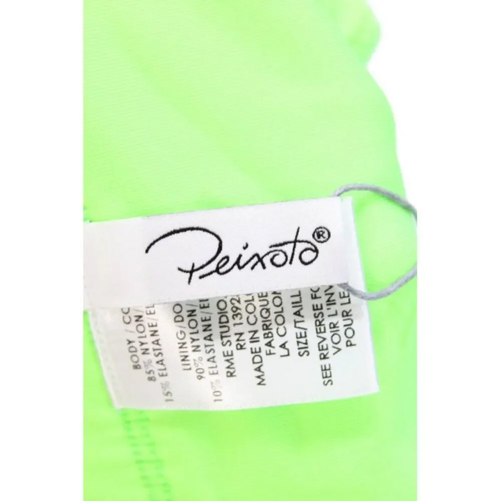 Peixoto Womens Kiki Zoni Bikini Bathing Suit Bottom Lime Green Size Extra Small